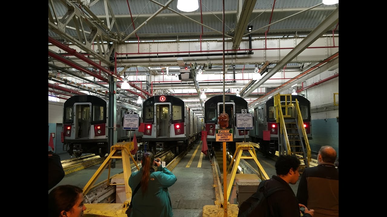 NYC Subway HD 60fps: New York Transit Museum Jerome Yard (Mosholu Yard) Shop Tour 11/13/16