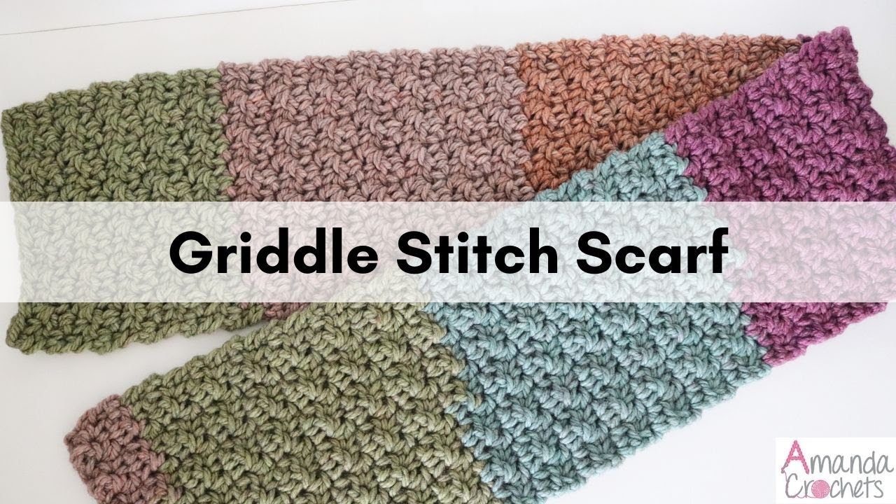 Griddle Stitch Scarf | Crochet Scarf | Beginner Crochet Tutorial