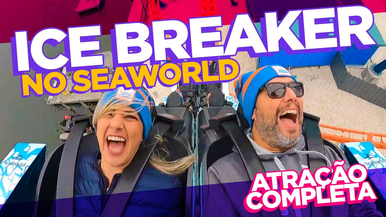Ice Breaker, a montanha-russa mais radical do SeaWorld Orlando!