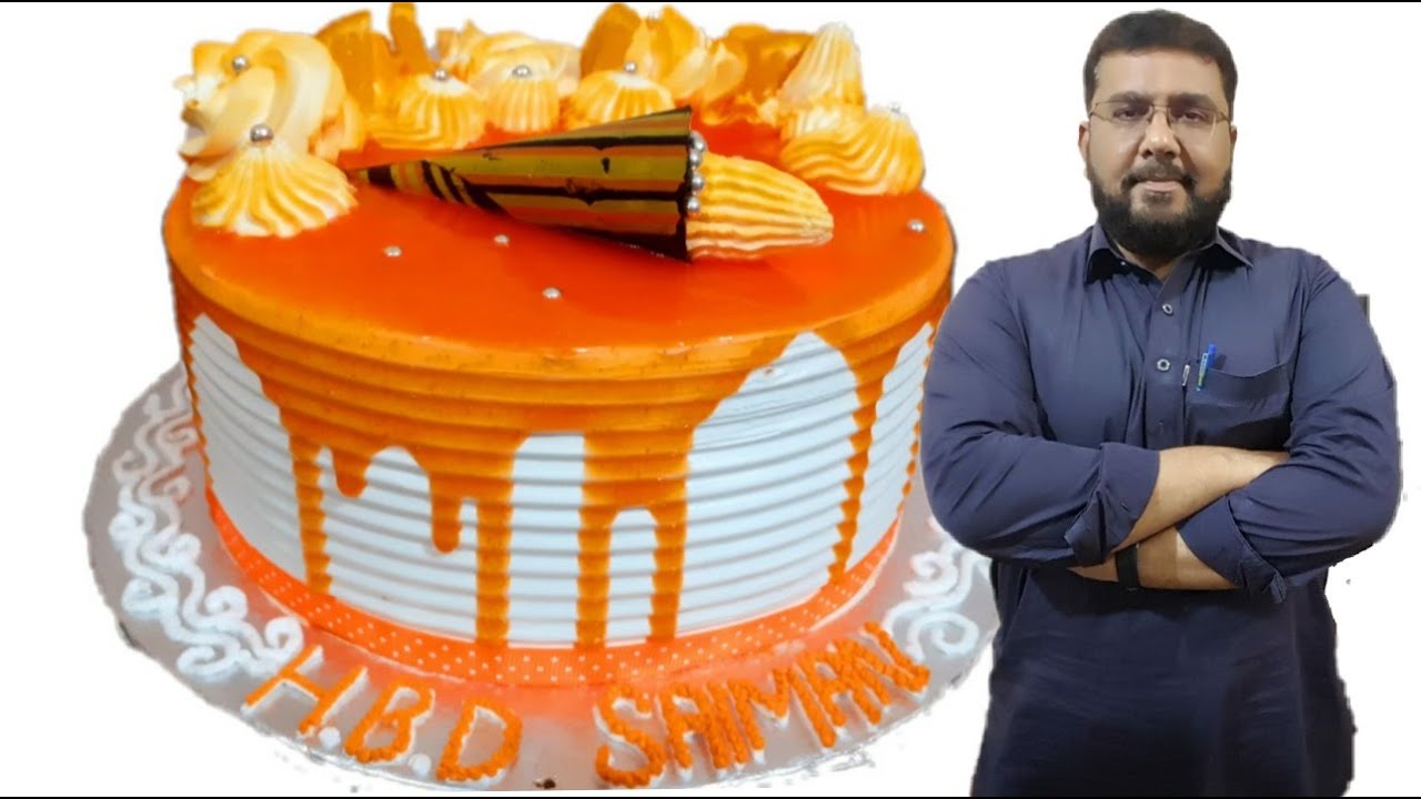 FRESH ORANGE ICE CAKE | chef amna khan|