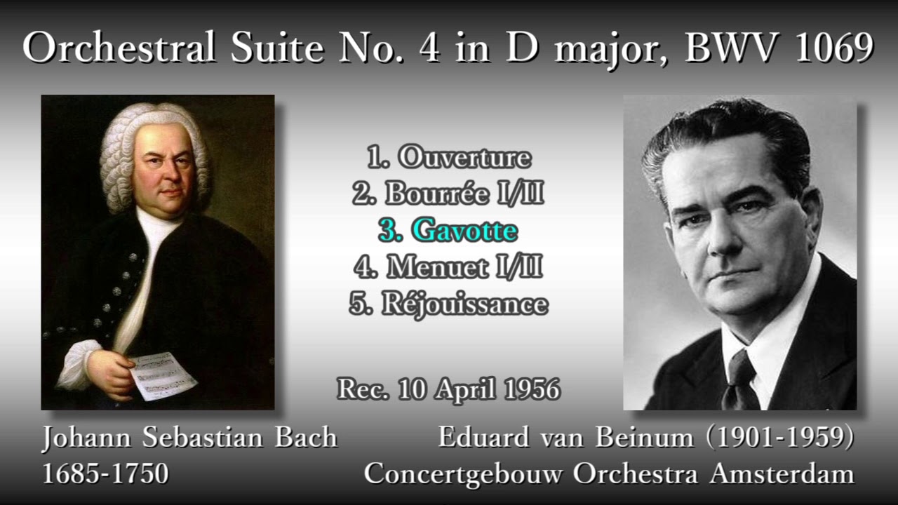 Bach: Orchestral Suite No. 4, Beinum & COA (1956) バッハ 管弦楽組曲第4番 ベイヌム