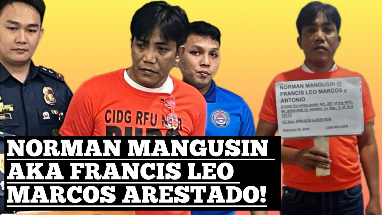 Norman Mangusin aka Francis Leo Marcos inaresto na!