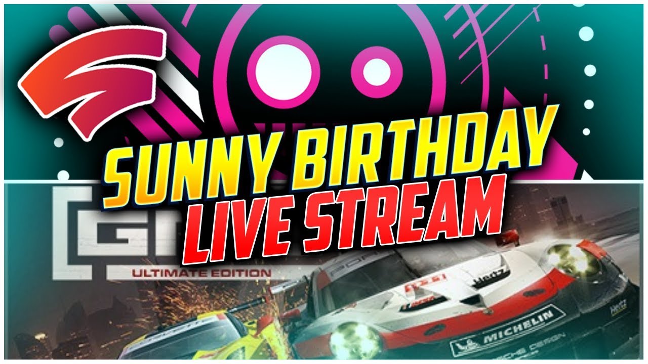 Stadia Community Live Birthday Stream! 5 Game Giveaways TO YOU! 40 Car Grid Races