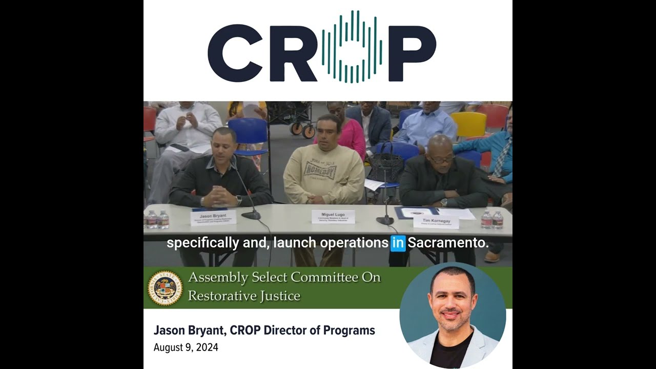 Jason Bryant&rsquo;s Powerful Testimony at the Assembly Select Committee on Restorative Justice