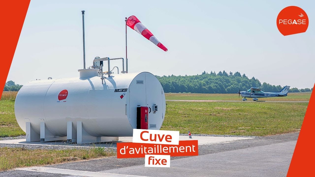 Cuve d’avitaillement fixe OPENSTATION – Station aviation pour JET-A1 & essence Avgas 100LL