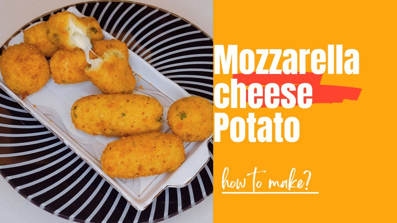 have potato at home ? this mozzarella cheese potato croquette recipe tastes good and easy