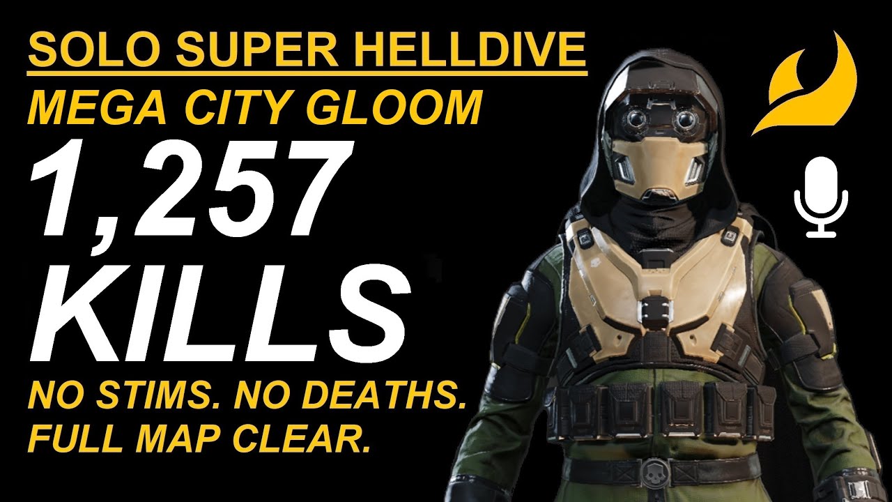 Helldivers 2. СОЛО. БЕЗ СТИМУЛЯТОРОВ. Без смертей. 1257 убийств насекомых. Супер-адский дайв. Пол...