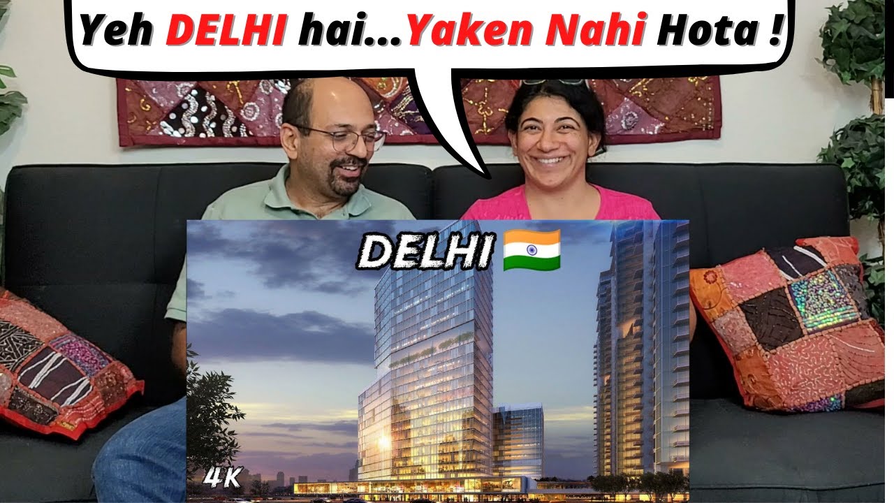 DELHI - MODERN NEW DELHI | BEAUTIFUL CITY IN 4K | CAPITAL CITY OF INDIA | Indian American Reactions!