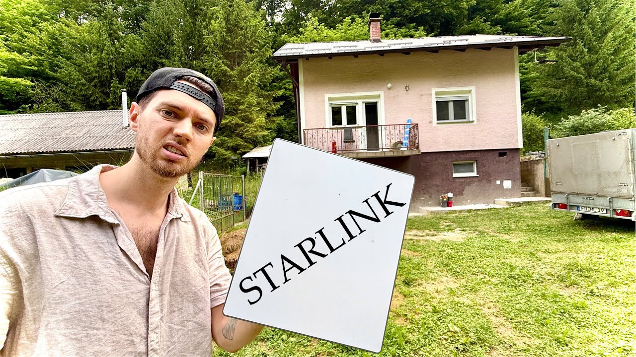 Kein Internet verfügbar am abgelegenen Haus... Kann uns Starlink retten?
