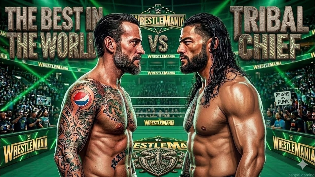 WWE 2K25: CM Punk vs. Roman Reigns | WrestleMania War | Tribal Chief vs. Best in the World