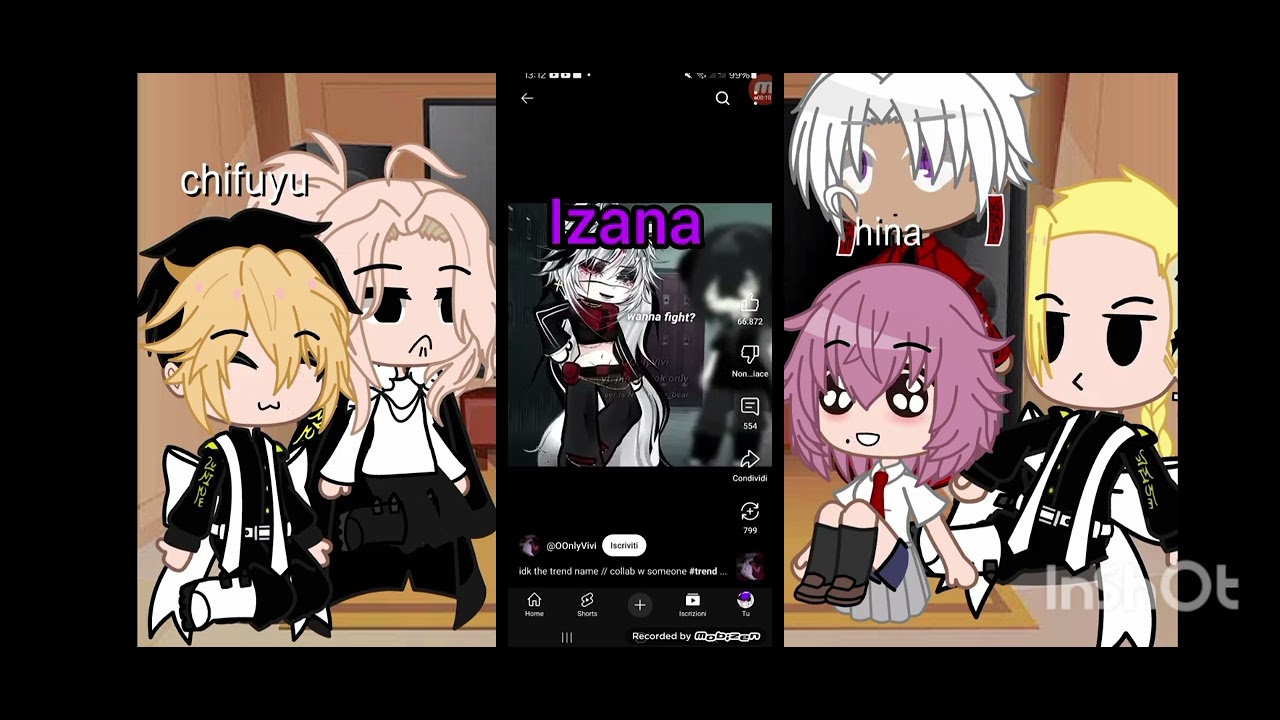 Tokyo revengers characters react to takemichi as random gacha tiktok