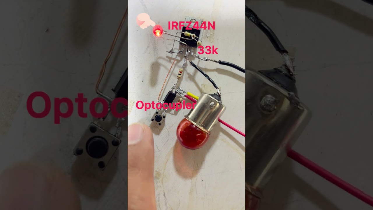 Short Circuit Protection using Optocoupler #circuit #scienceexperiment #diyelectronics #diy