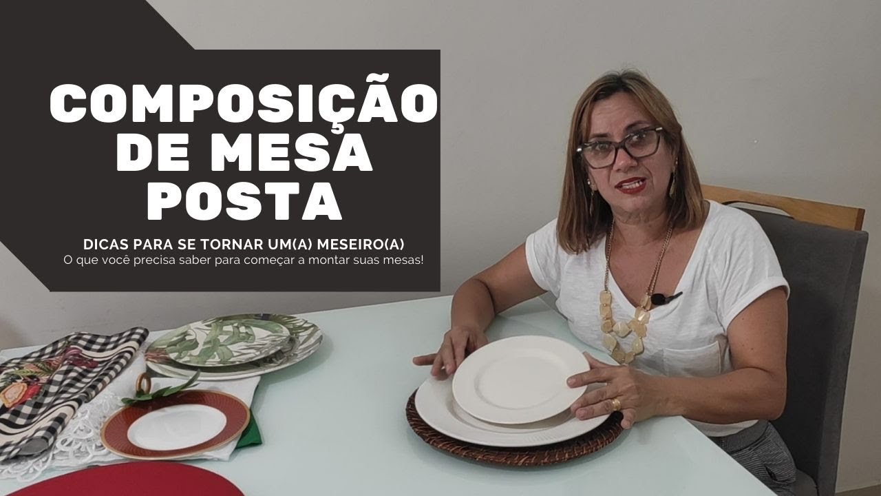 Como montar a mesa posta e utilizar Sousplat