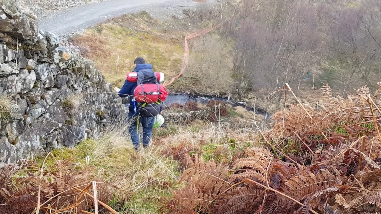 Solo winter wild camping at Loch Drunkie, The Trossachs, Scotland