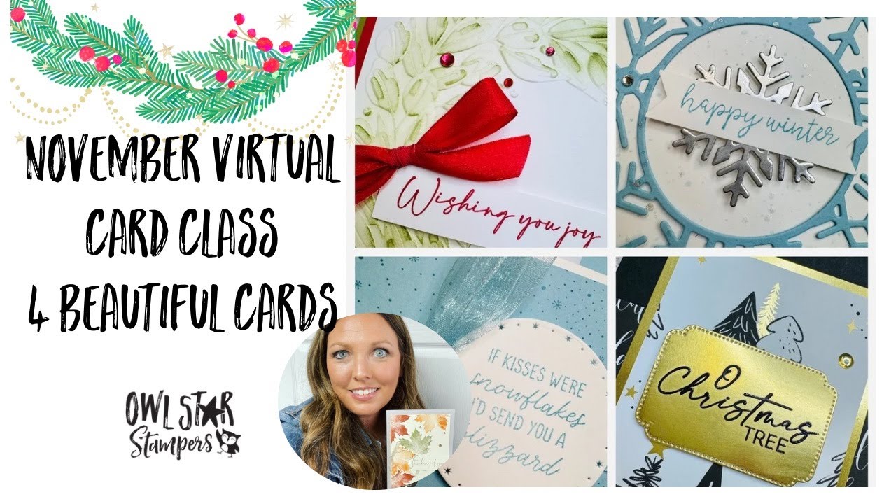 Make 4 Beautiful Stampin’ Up! Christmas & Winter Cards | November 2025 Virtual Card Class