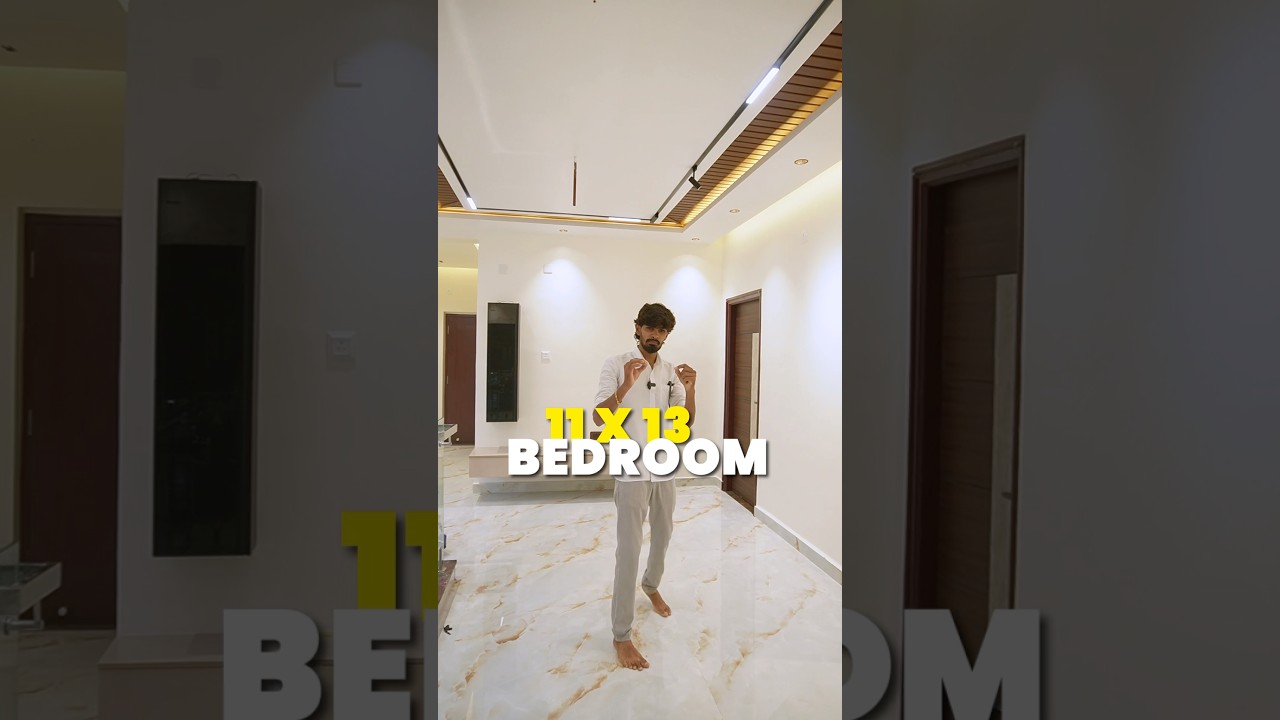 Bedroom size 11x13 Simple & Modern Space 💫Our new bedroom interior design| vellore