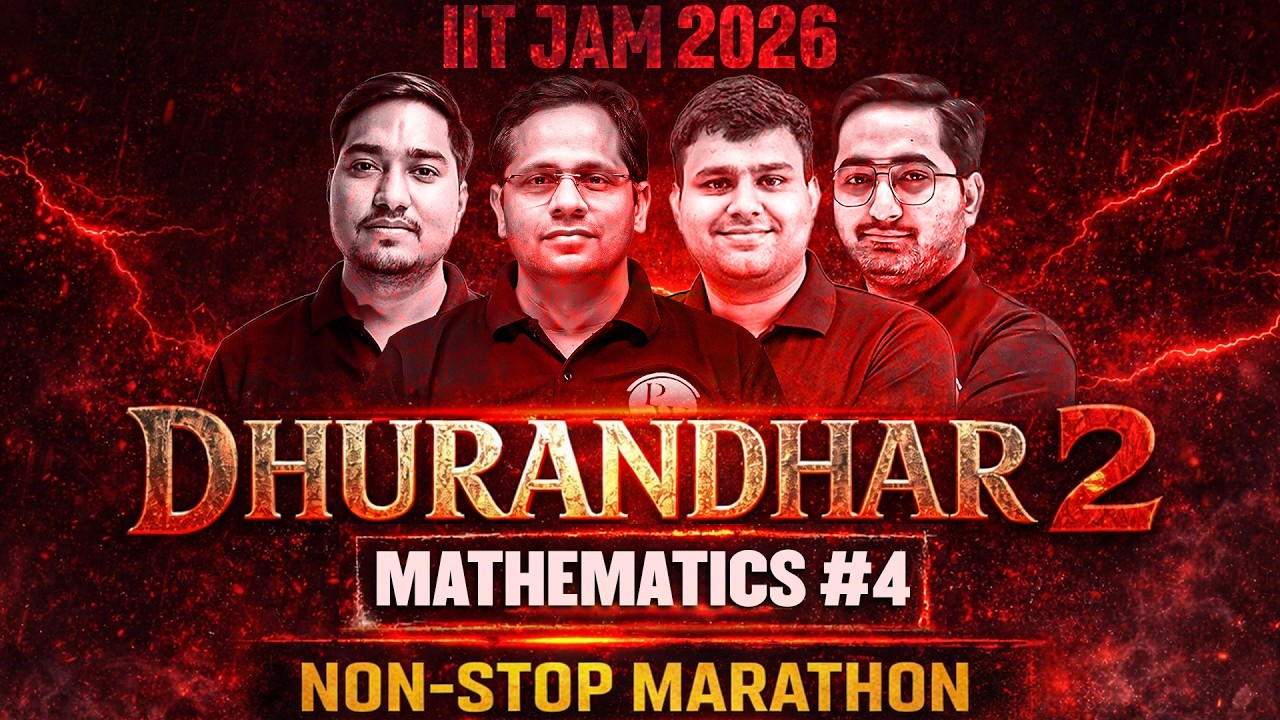 IIT JAM 2026 | IIT JAM Mathematics Marathon | Full Syllabus Revision in One Non-Stop | #4