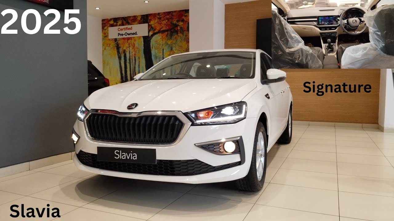 Skoda Slavia|2025 Second Base Model Signature 😎Most Value For Money Varient Detail Review#viral  