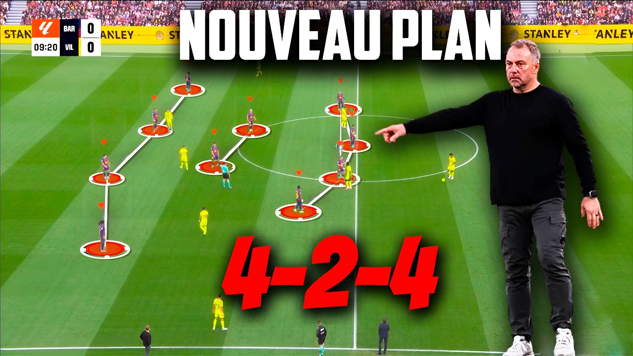 Pourquoi Flick a MODIFIE tout le système du Barça face à Villarreal