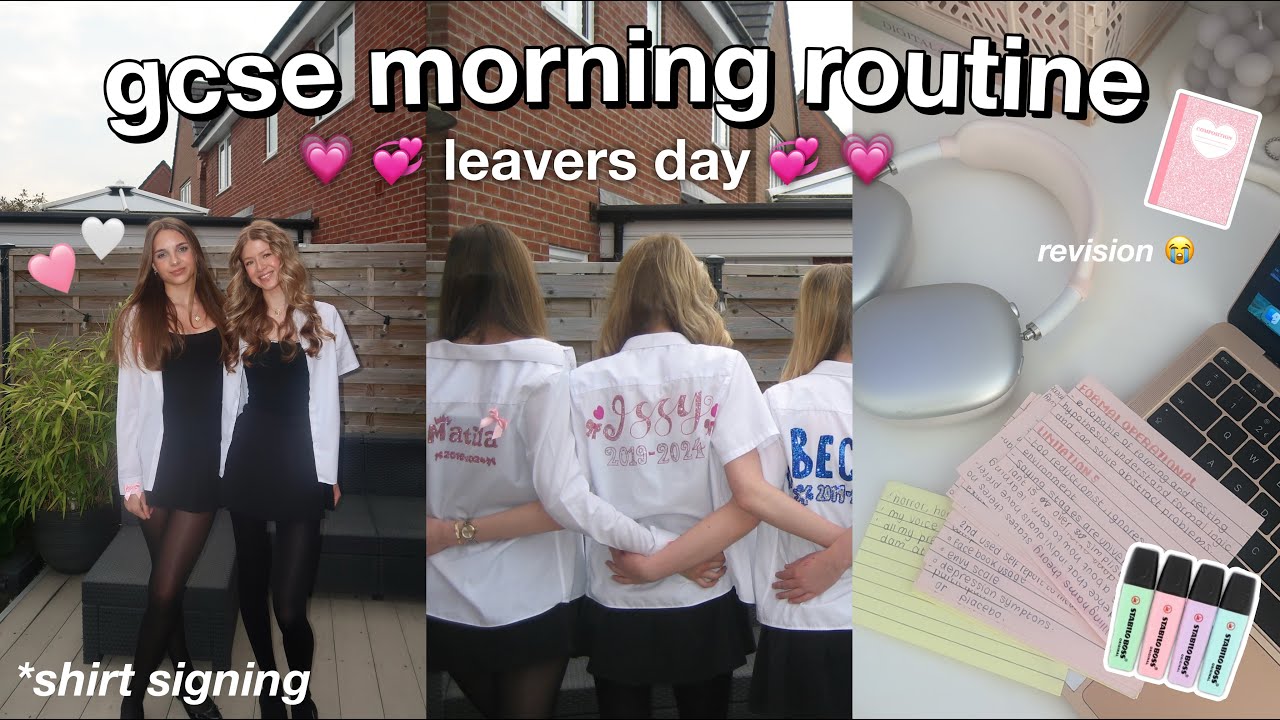 Утренняя рутина старшей школы *GCSE + выпускной 💞💗💓