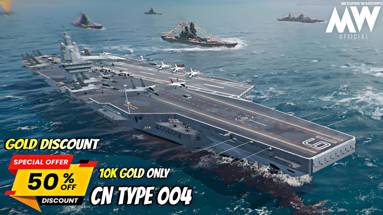50% Gold Discount 💰 Best Aircraft Carrier 🔥- Modern Warships