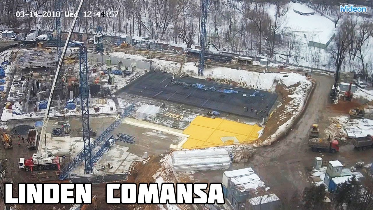 Монтаж башенного крана LINDEN COMANSA 10 LC 140