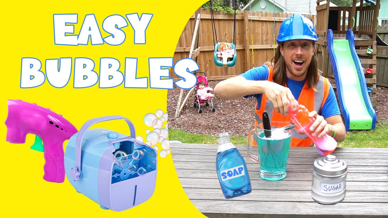 Handyman Hal makes Bubbles for Kids | DIY Bubbles