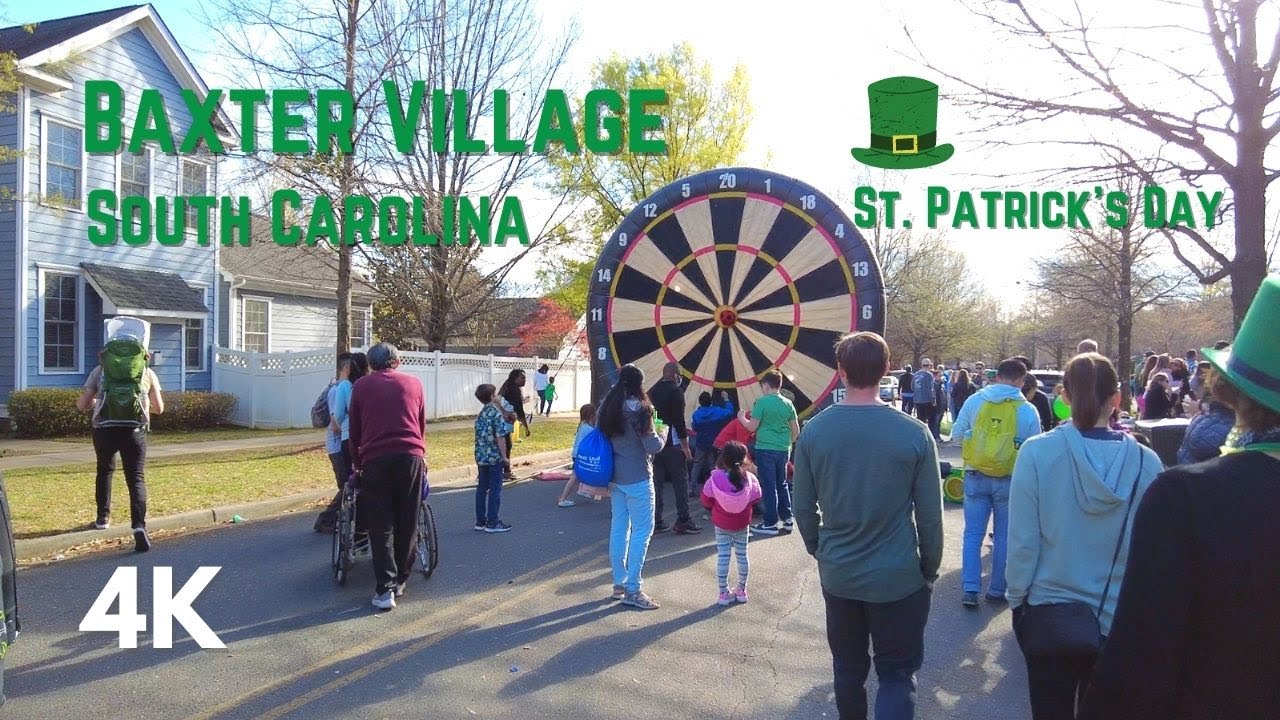 Fort Mill (Baxter Village), South Carolina | 4K Walking Tour | St.Patrick's Day Parade