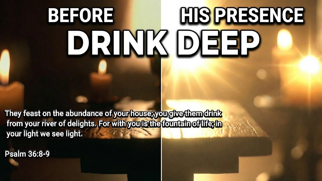 Candlelight Soaking Prayer Meditation, Drink Deep of His Presence | A Moment of Communion🍷