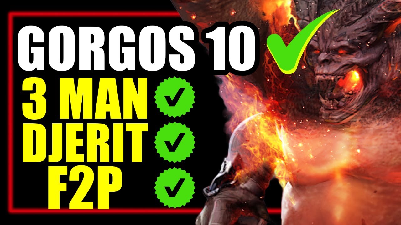 STAGE 10 F2P | Gorgos guide | 3 man | King Arthur Legends Rise Top tier list hero Djerit Anguish