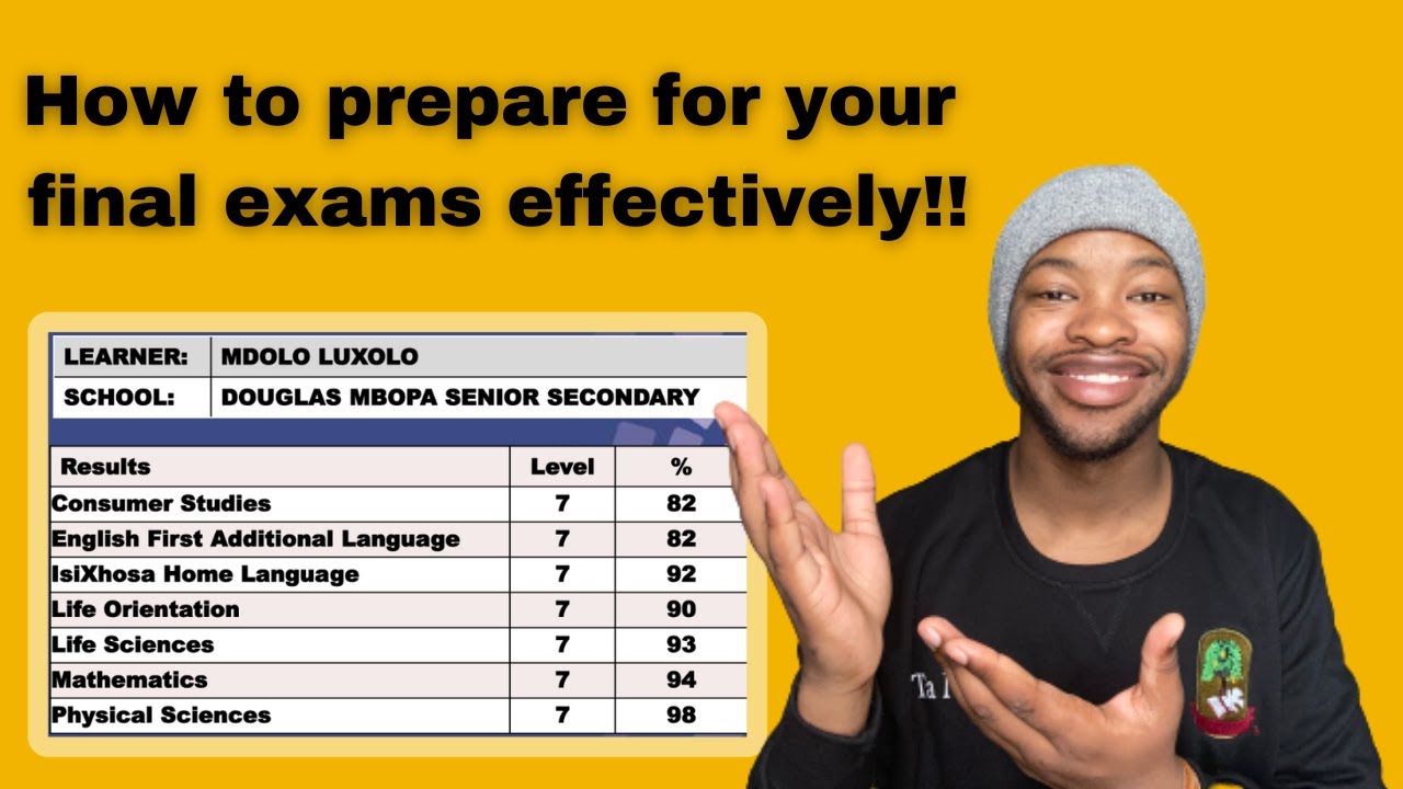 HOW TO PREPARE FOR YOUR FINAL EXAMS EFFECTIVELY!! || TA MDIZO|| 5th Year UCT Medic & Honours Grad