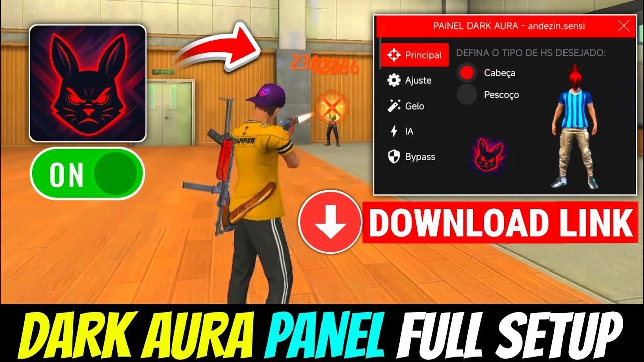 Free Fire Dark Aura Panel 😱🔥 100% 🎯 Headshot Reality Check!