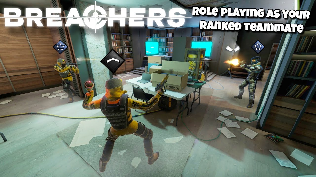 BREACHERS VR PRETENDING TO BE BAD AT THE GAME - Breachers vr Trolling/Brainrot -