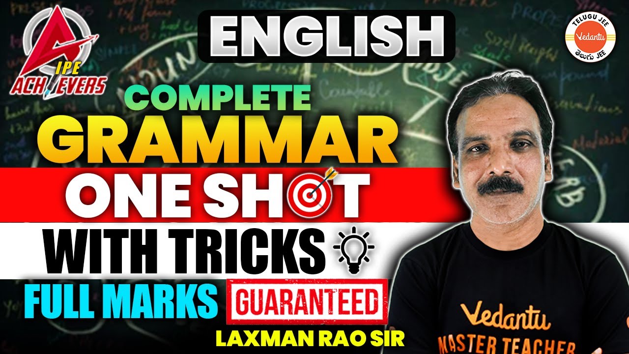 Intermediate Complete Grammar - One Shot | IPE 2024 | Inter Exams 2024 | AP & TS Inter English