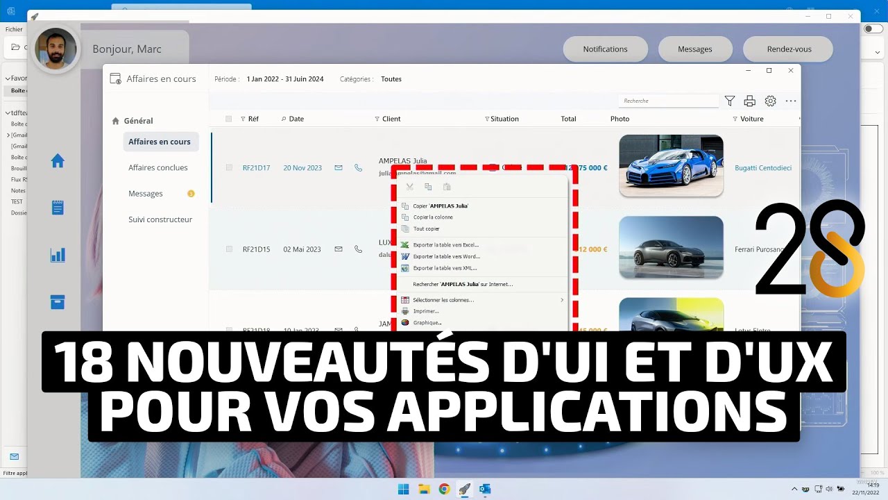 Replay WINDEV TOUR 28, 18 nouveautés d'UI et d'UX pour vos applications