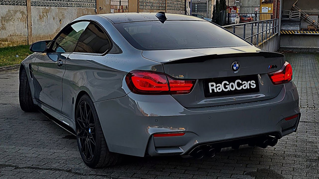 2020 BMW M4 Coupe M-Performance in Nardo Gray with pure exhaust sound - Interior, Exterior