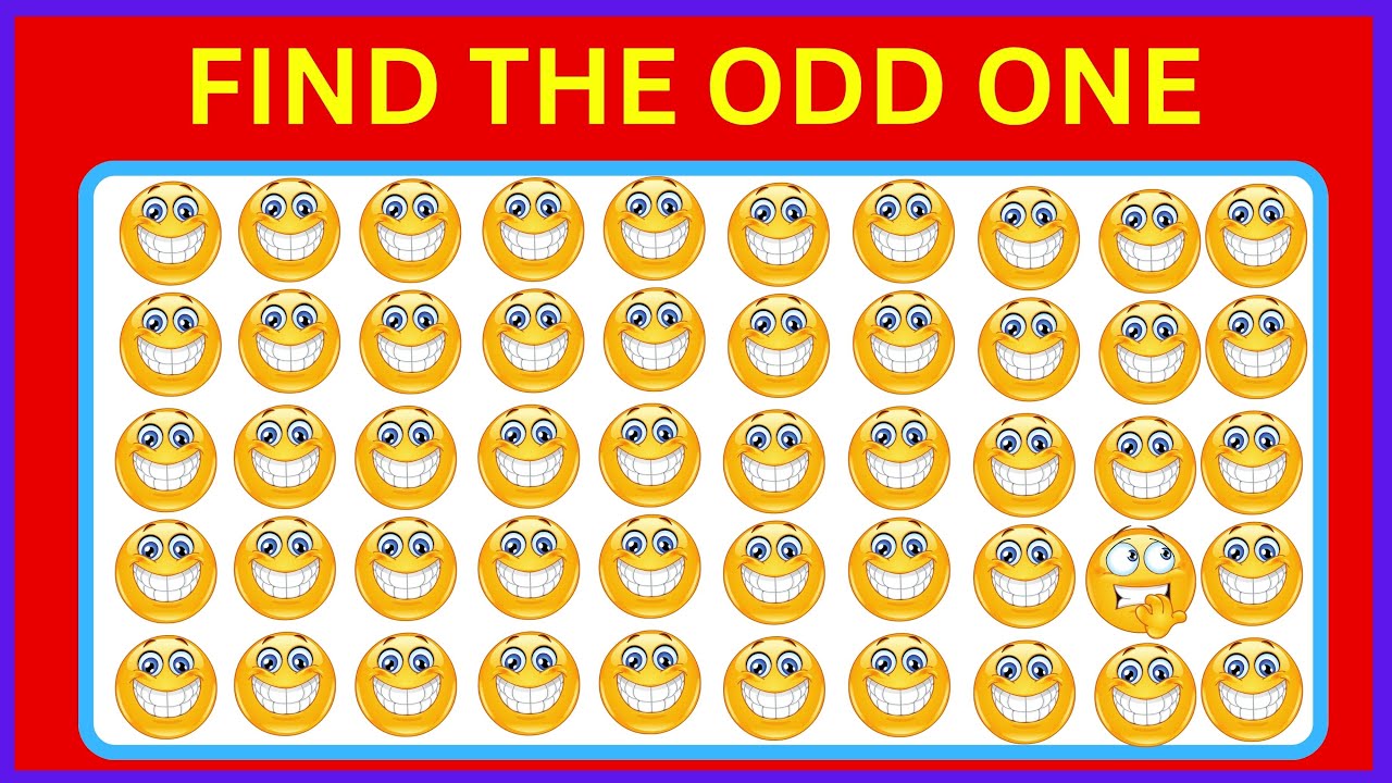 Find the Odd One Out – Easy to Hard Challenge  Fun and Difficult Game