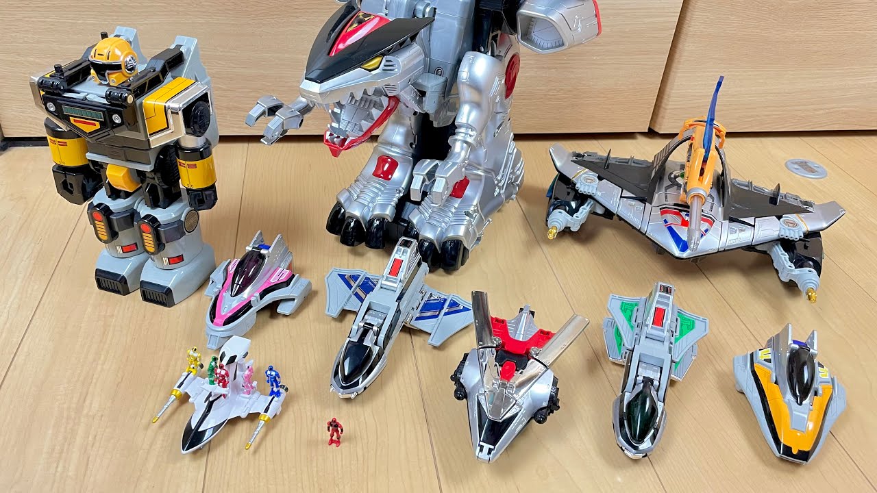 【PowerRangers TimeForce All megazord】未来人⁉︎タイムレンジャーのDXロボで遊んでみた