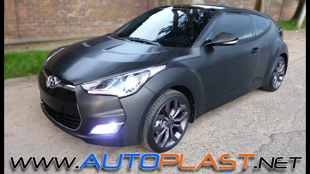 • AutoPlast BodyWorX • Hyundai Veloster - Forrado completo 3M 1080 Black Brushed Metalic