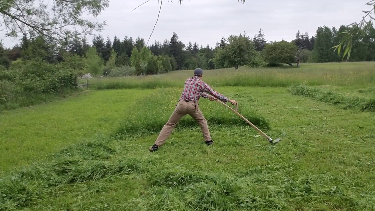 Scything an eleven foot wide swath.