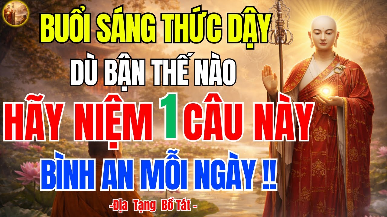 Kinh Địa Tạng Dạy Mỗi Sáng Thức Giấc 🙏 Hãy Nhớ Niệm 5 Câu Này, Làm Gì Cũng Như Ý