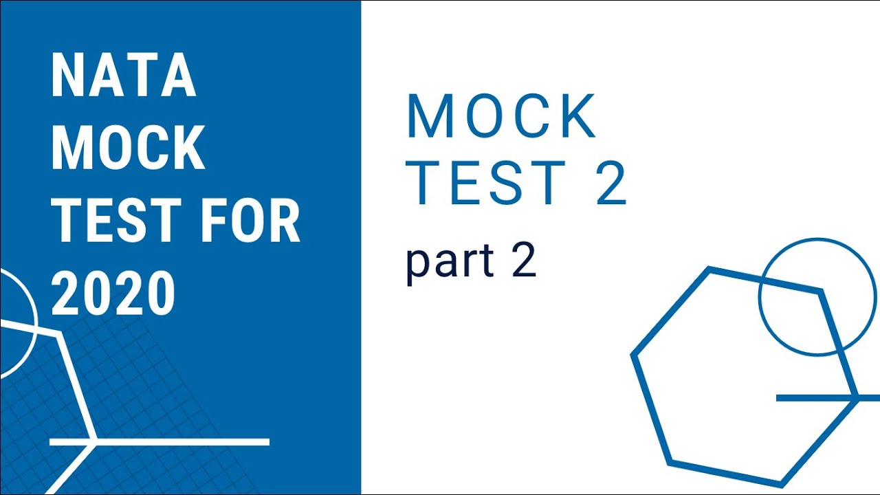NATA 2020 Mock Test 2 Part 2 |  NATA 2020 preparation | B.ARCH/IITJEE PAPER 2
