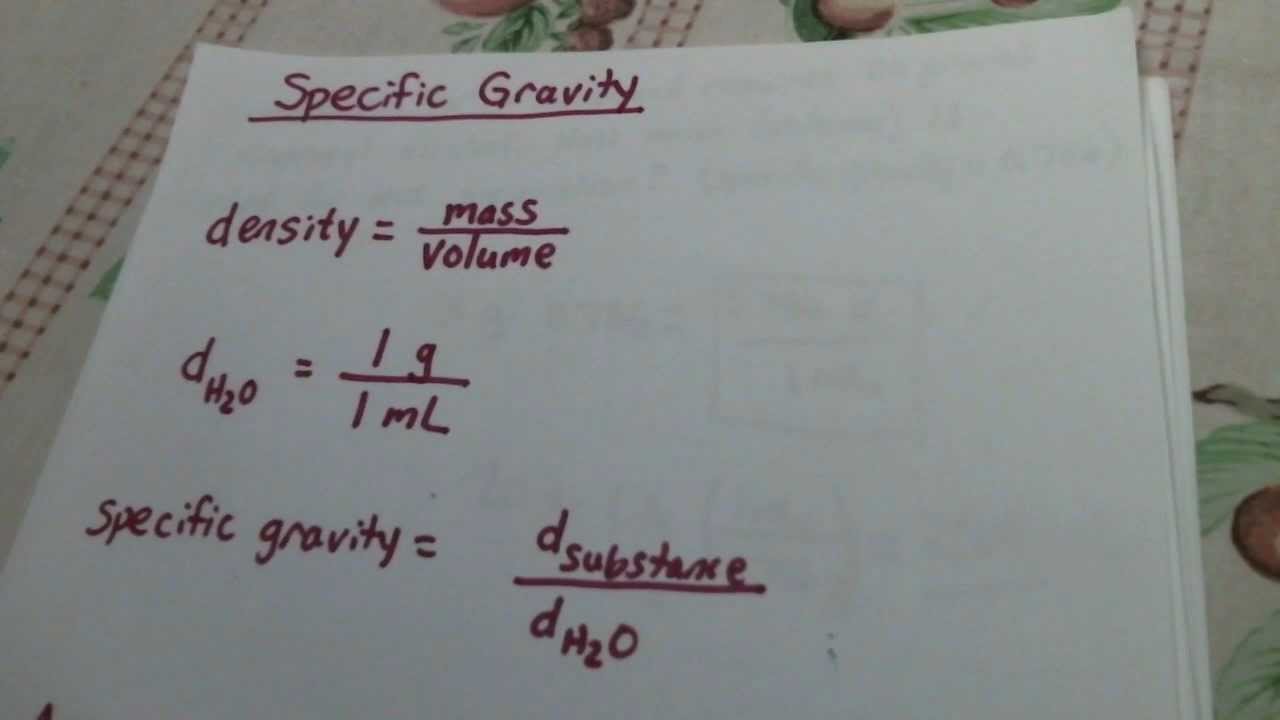 Specific Gravity