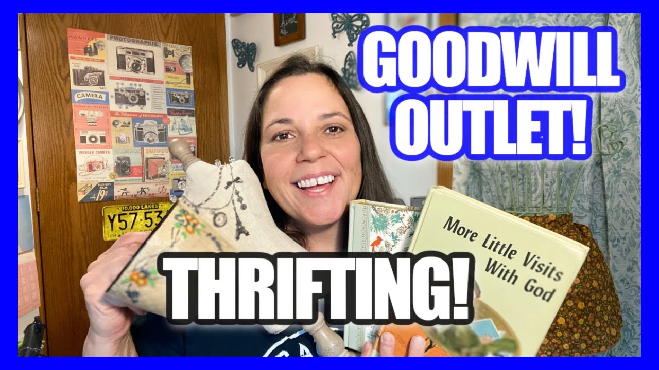 FANTASTIC GOODWILL OUTLET BINS THRIFTING! Fun Home Decor & Vintage Finds!