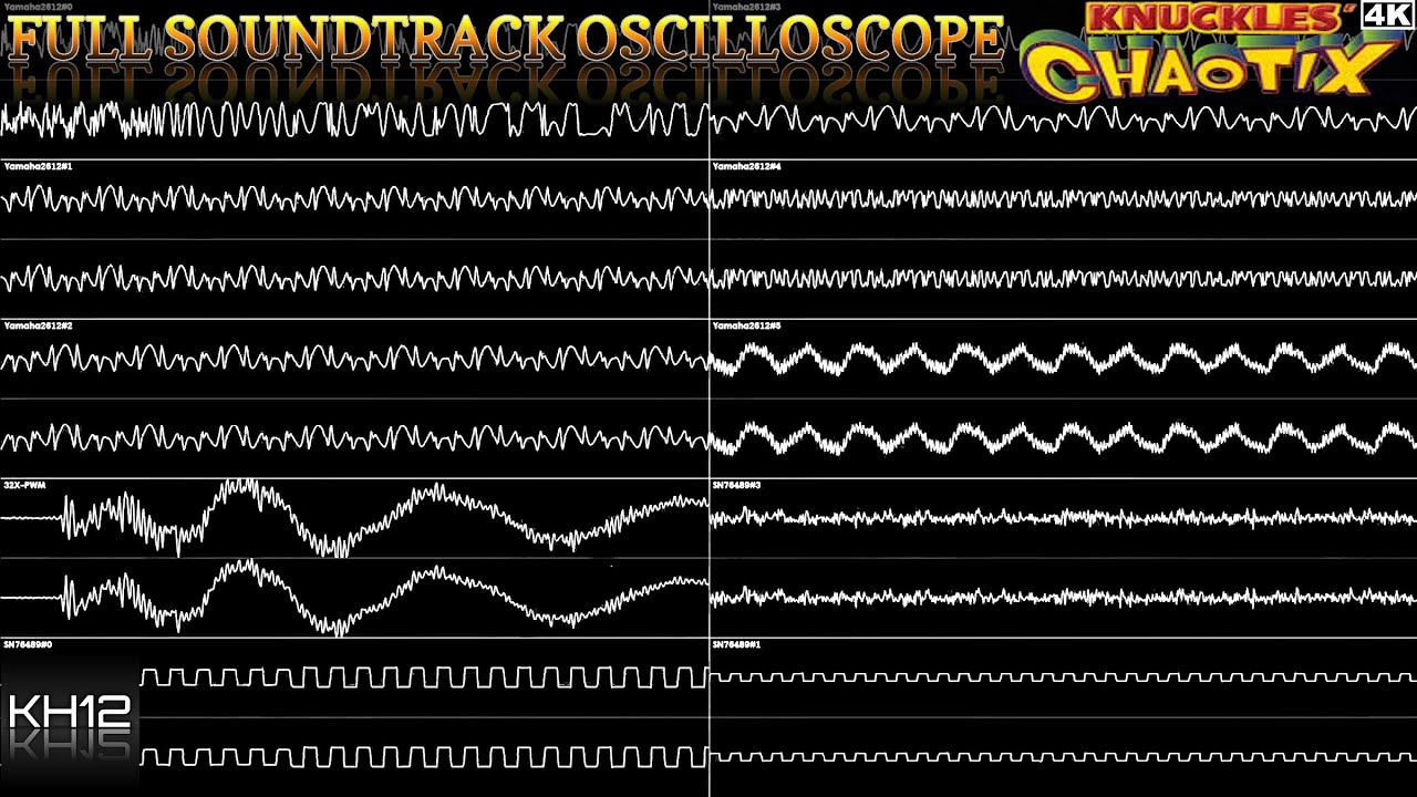 Knuckles' Chaotix Full Soundtrack Oscilloscope