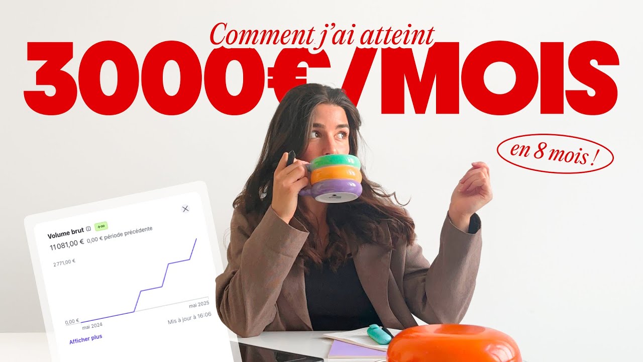 Comment j&rsquo;ai atteint 3000&euro;/mois en graphiste freelance (sans faire de missions one-shot)