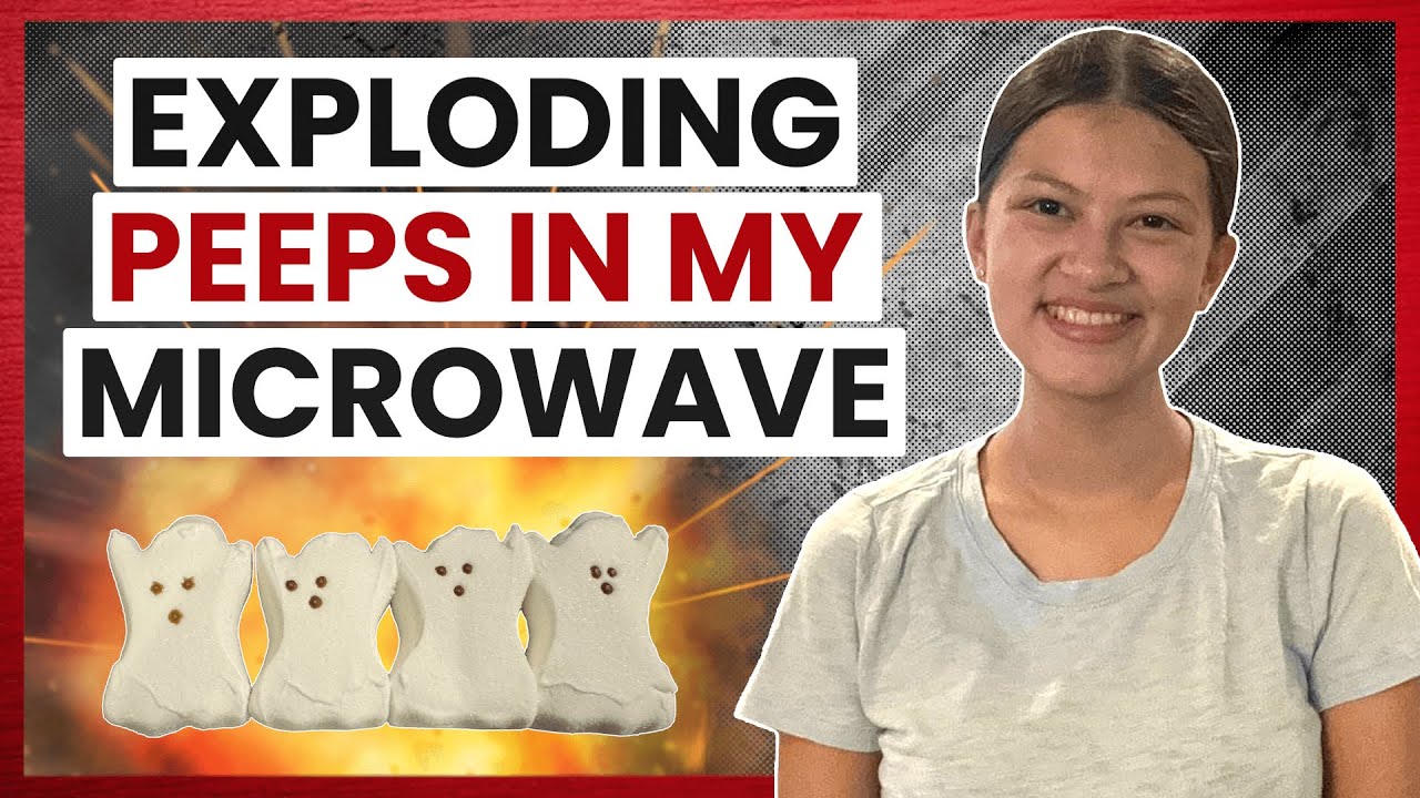 What Happens When You Microwave Halloween Peeps? | Easy Halloween Experiment To Do At Home