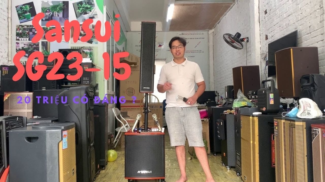 Cách sử lý âm thanh của LOa kéo Sansui SG23-15