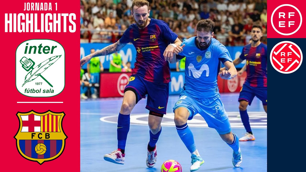Resumen #PrimeraDivisiónFS | Movistar Inter 4-4 Barça | Jornada 1