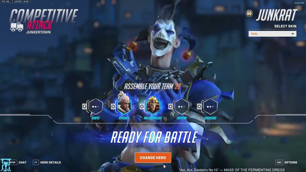 JUNKRAT MAIN - AQUAMARINE! AQUAMARINE JUNKRAT SEASON 10 TOP 500 GAMEPLAY